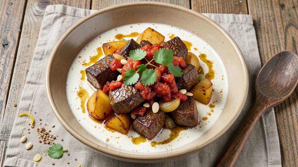 Beef and Potato Curry Recipe: Spiced Tomato Gravy With Tender Meat and Soft Spuds