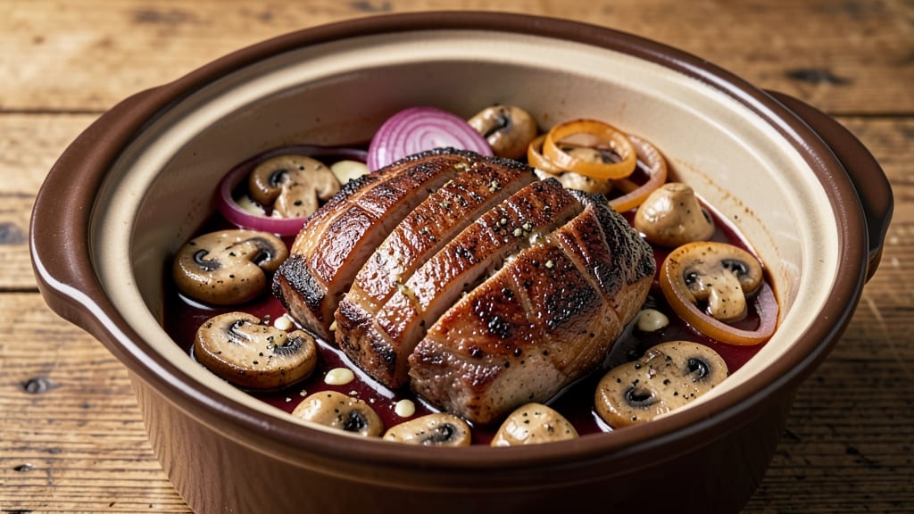 Beef and Mushroom Slow Cooker Recipe: Deep Umami Braise With Tender Meat