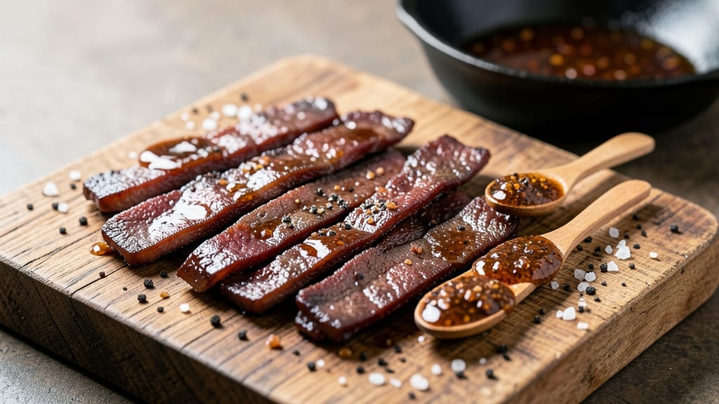 BBQ Flavored Beef Jerky Recipe: Smoky-Sweet Dehydrator Chews in 4 Hours