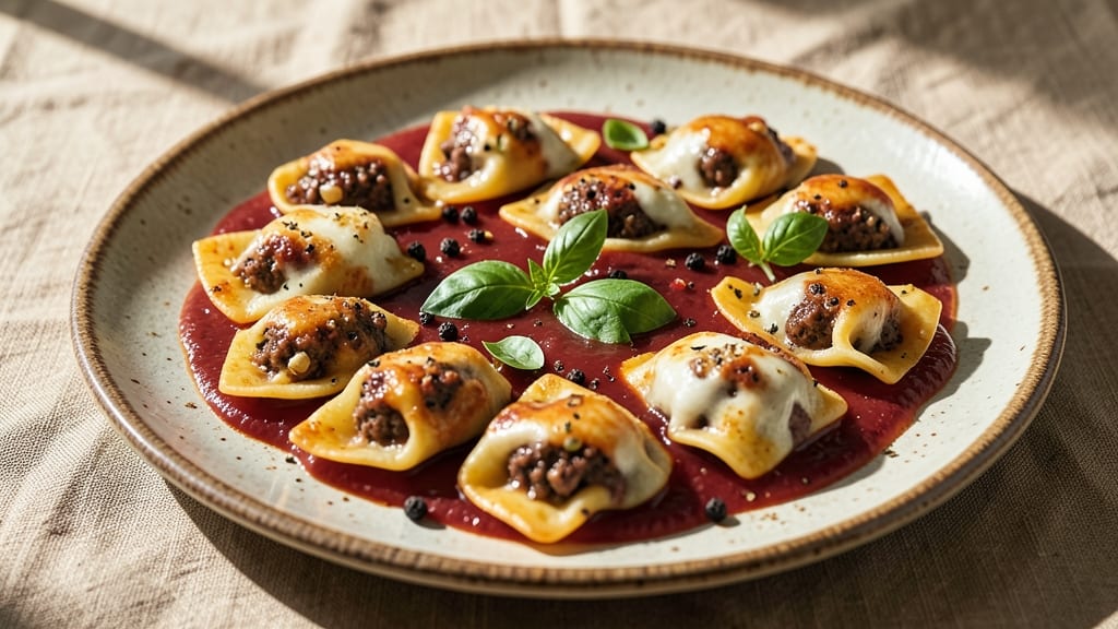 Baked Beef Ravioli Recipe: Cheesy Crust and Tender Meat Fusion
