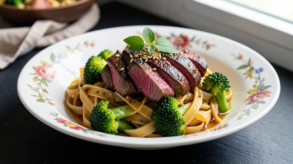 Beef and Broccoli Pasta Recipe: Silky Garlic Oil Twist on a Classic