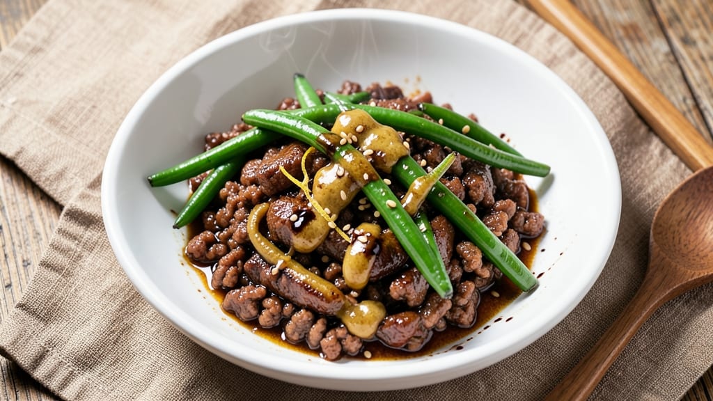 Asian Ground Beef and Green Beans Recipe: Savory Garlic-Ginger Stir-Fry in 25 Minutes