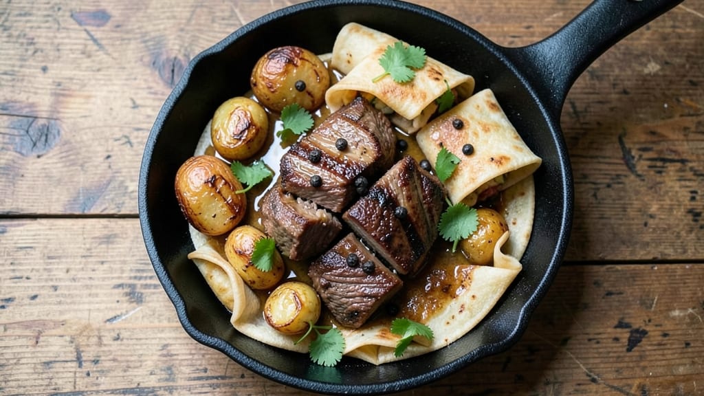 Beef and Potato Roti Recipe: Flaky Layers With Spiced Filling Fusion