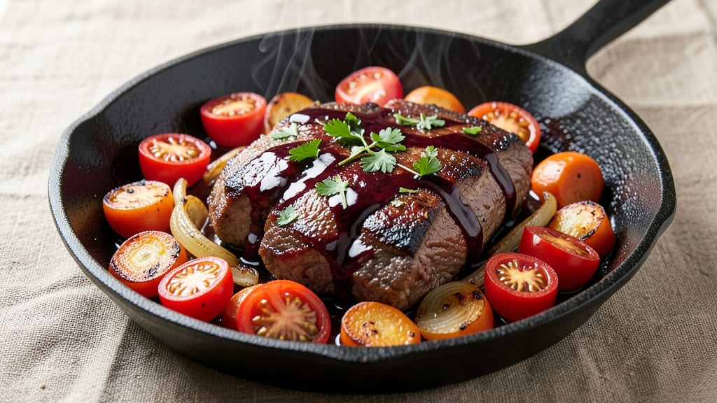 Beef and Cherry Tomato Recipe: Deep-Simmered Umami and Sweet-Tart Balance