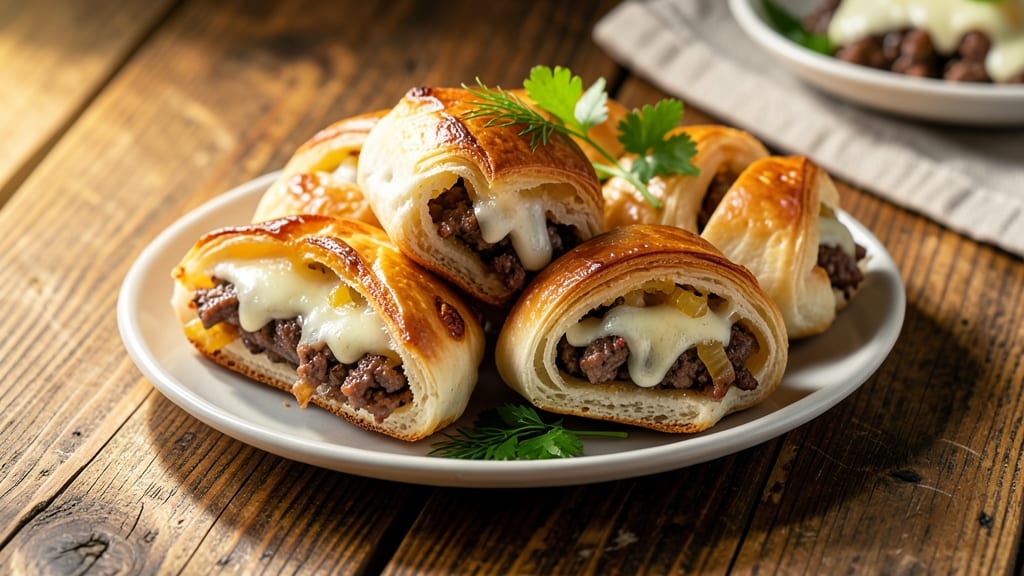 Beef and Cheese Piroshki Recipe: Flaky Dough Wrapped Around Savory Fillings